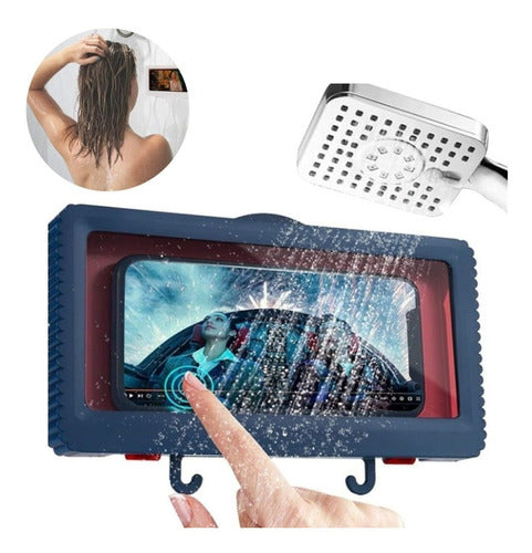 Suporte Celular Impermeável Banheiro Chuveiro Box Tela Touch Universal