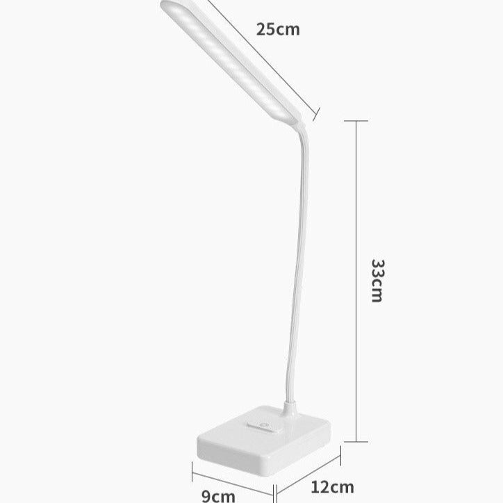 Luminária de Mesa LED Recarregável 360° com Luz Ajustável e Design Moderno