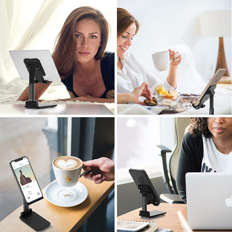 Suporte de Mesa Ergonômico Universal Ajustável para Celular e Tablet