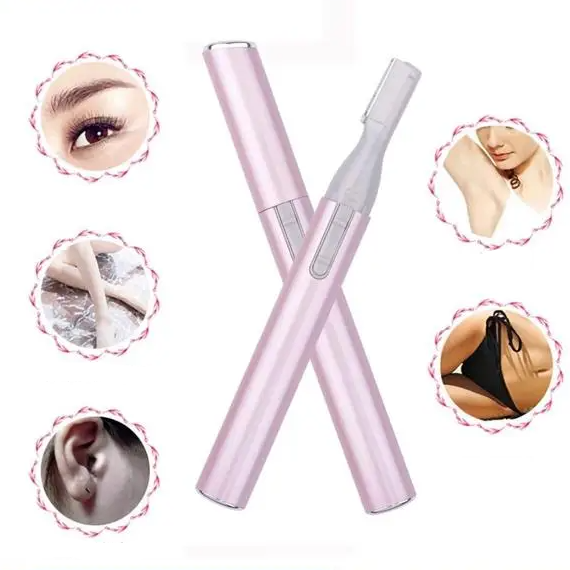 Caneta Depiladora Elétrica Portátil: Remoção de Pelos para Sobrancelha, Rosto e Corpo