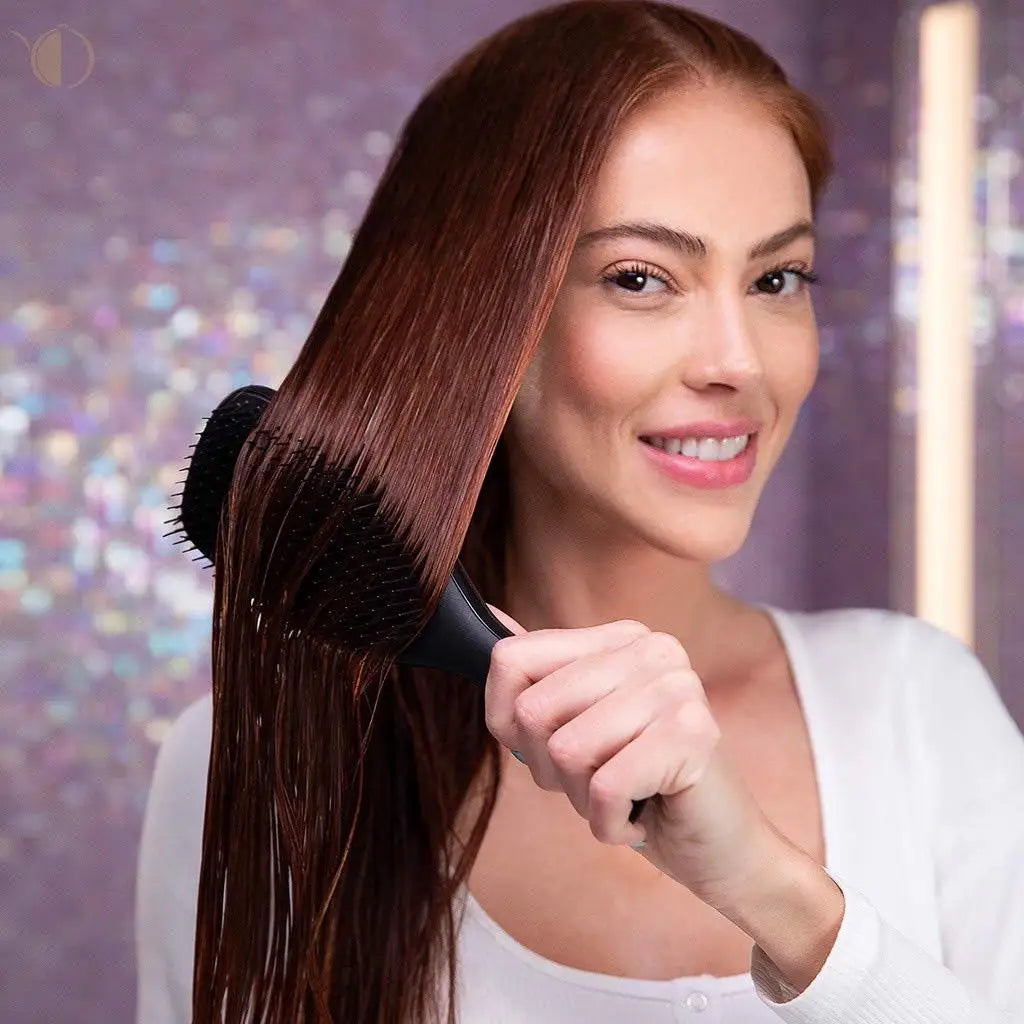 Escova Mágica Anti-Quebra: Desembaraço Suave, Frizz Zero para Cabelos Saudáveis