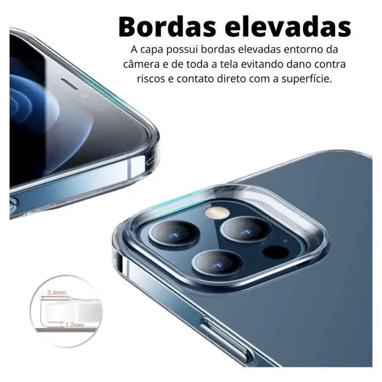 Capa Anti Impacto Transparente Flexível Acrílica Para iPhone: Proteção Máxima e Estilo