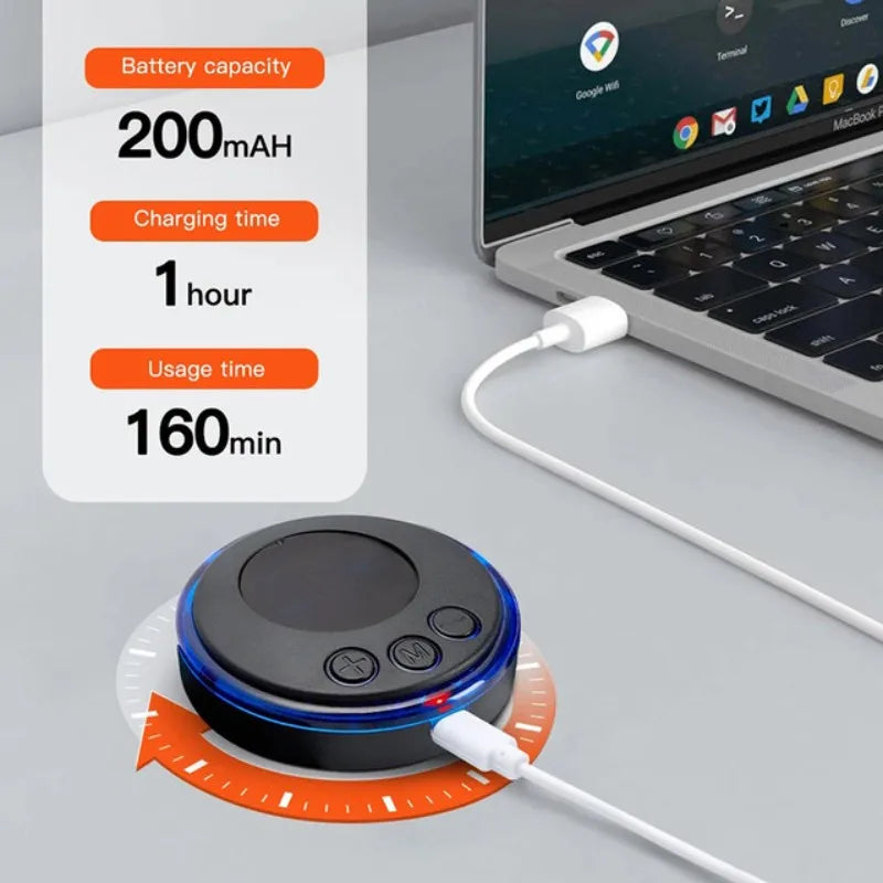 Mini Massageador Portátil Elétrico EMS: Alívio Muscular Profundo, Relaxamento Instantâneo