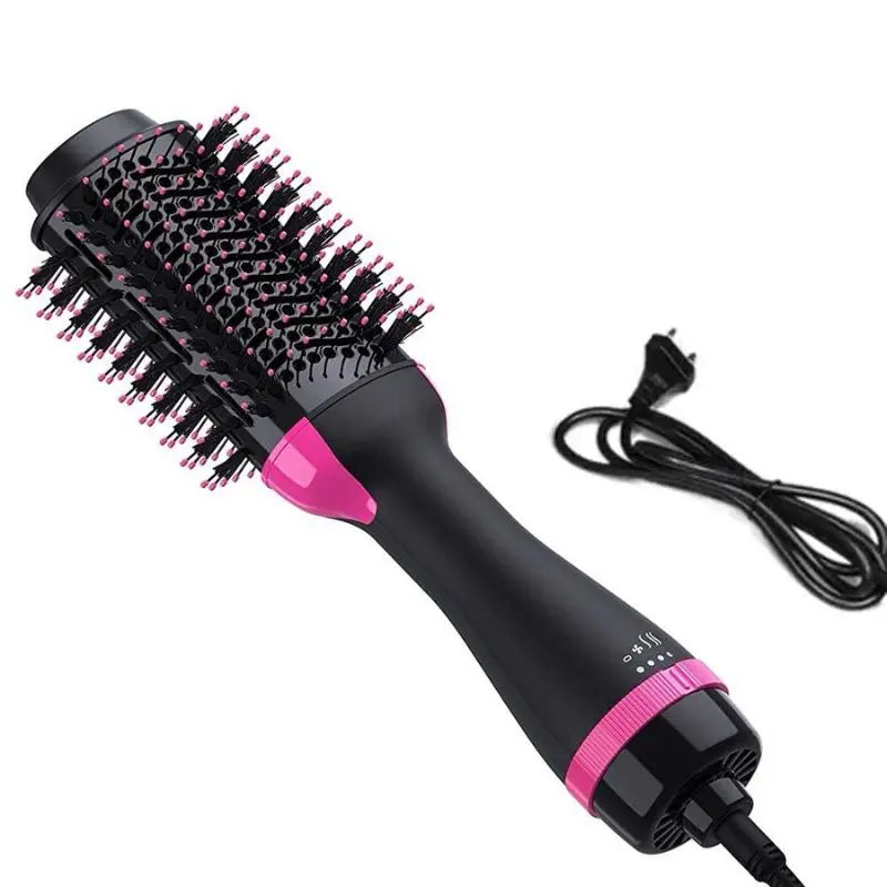 Escova Alisadora Secadora PermaGlam 4 em 1: Cabelos Lisos, Modelados e Brilhantes