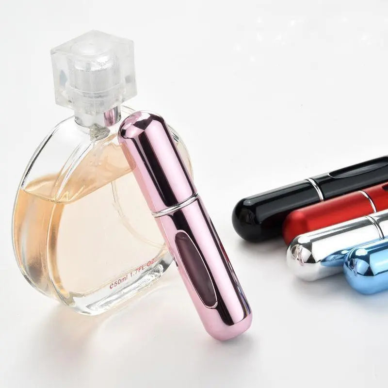 Mini Frasco de Perfume Recarregável 5ml: Elegância Portátil para sua Essência