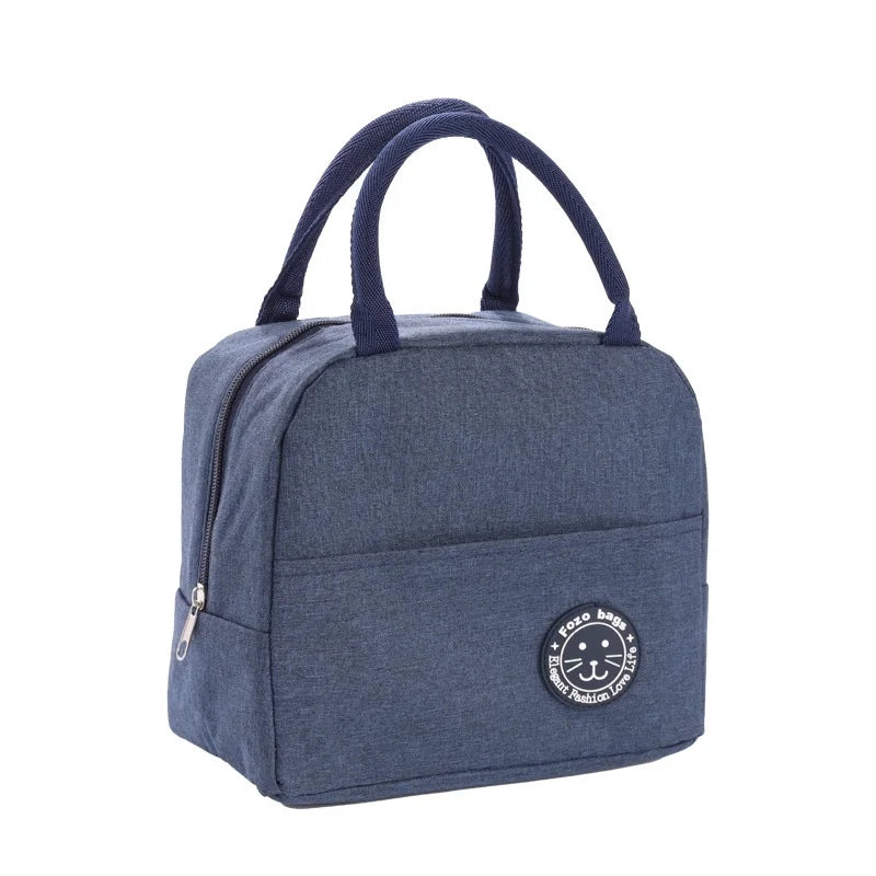 Bolsa Térmica Marmita Portátil Estilosa Compartimentos Múltiplos Alça Ajustável Conserva Frescor