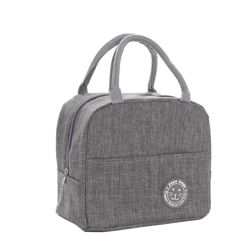 Bolsa Térmica Marmita Portátil Estilosa Compartimentos Múltiplos Alça Ajustável Conserva Frescor