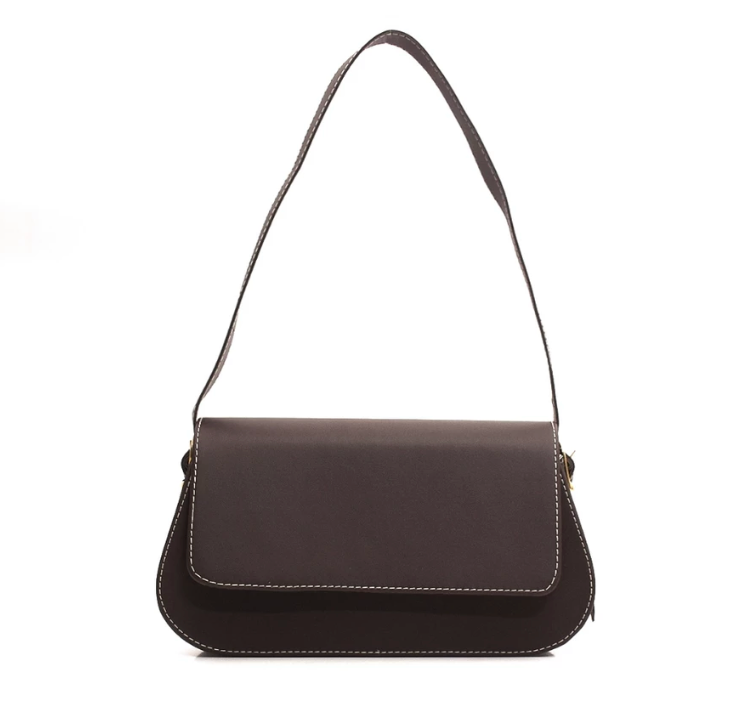 Bolsa Feminina Transversal Rhombus Elegante Couro PU Acolchoada Leve Versátil