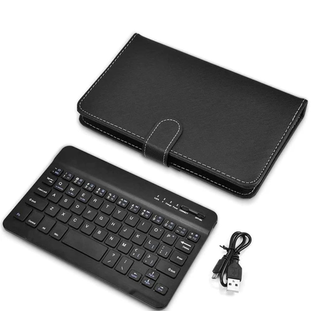 Teclado Bluetooth Universal Portátil com Capa Protetora para Smartphones Android e iPhone