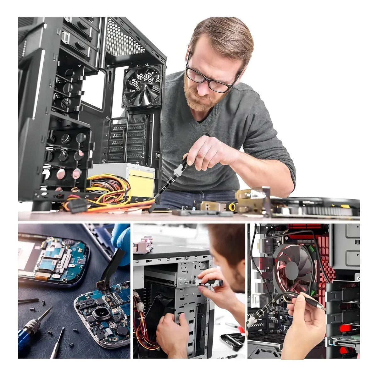 Conjunto Profissional Ferramentas Reparo Multiuso -115 Em 1