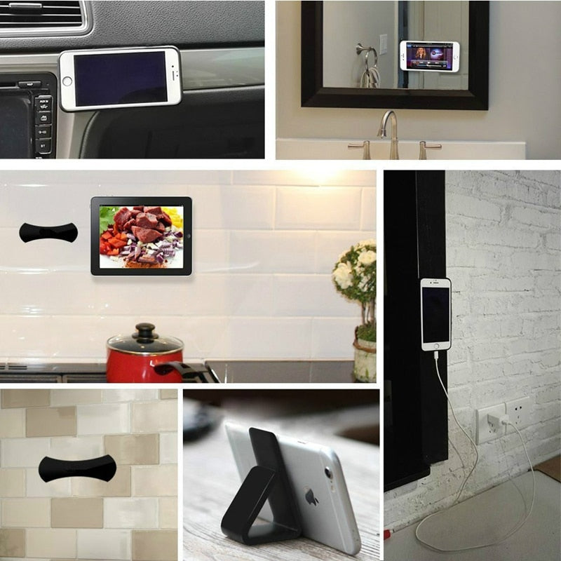 Suporte Universal Nano Adesivo Reutilizável Fixa Celular Tablet Superfícies Sem Sujeira