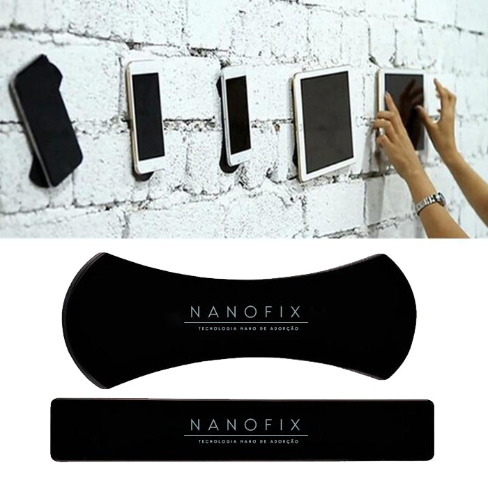 Suporte Universal Nano Adesivo Reutilizável Fixa Celular Tablet Superfícies Sem Sujeira