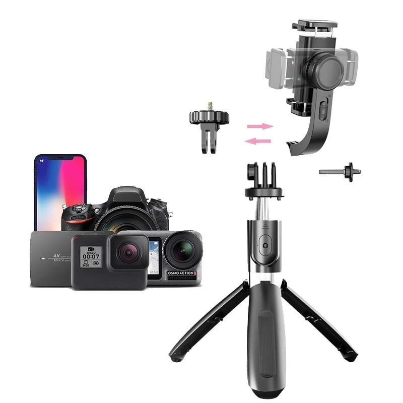 Selfiegram Gimbal Pro: Estabilizador de Imagem 4 em 1 com Tripé e Bastão de Selfie Bluetooth