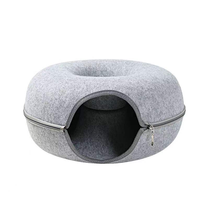 Cama Túnel Donut para Gatos: Conforto Supremo, Diversão Interativa e Aconchego Felino
