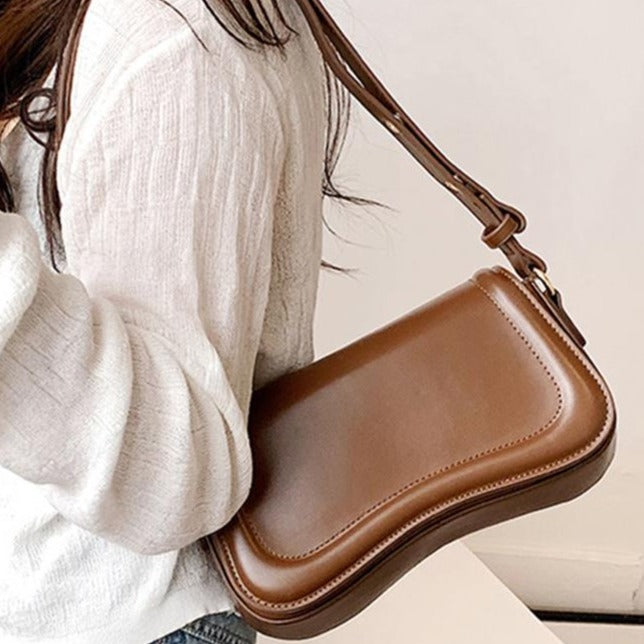 Bolsa Feminina Luxo Elegante Alça Dupla Couro Sintético Cores Modernas Versátil