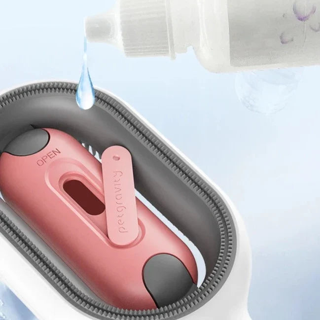 Escova Mágica 4 em 1 para Gatos: Remove Pelos, Massageia, Limpa e Cuida