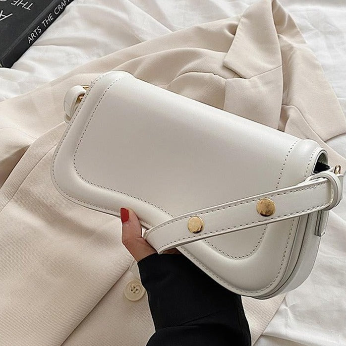 Bolsa Feminina Luxo Elegante Alça Dupla Couro Sintético Cores Modernas Versátil