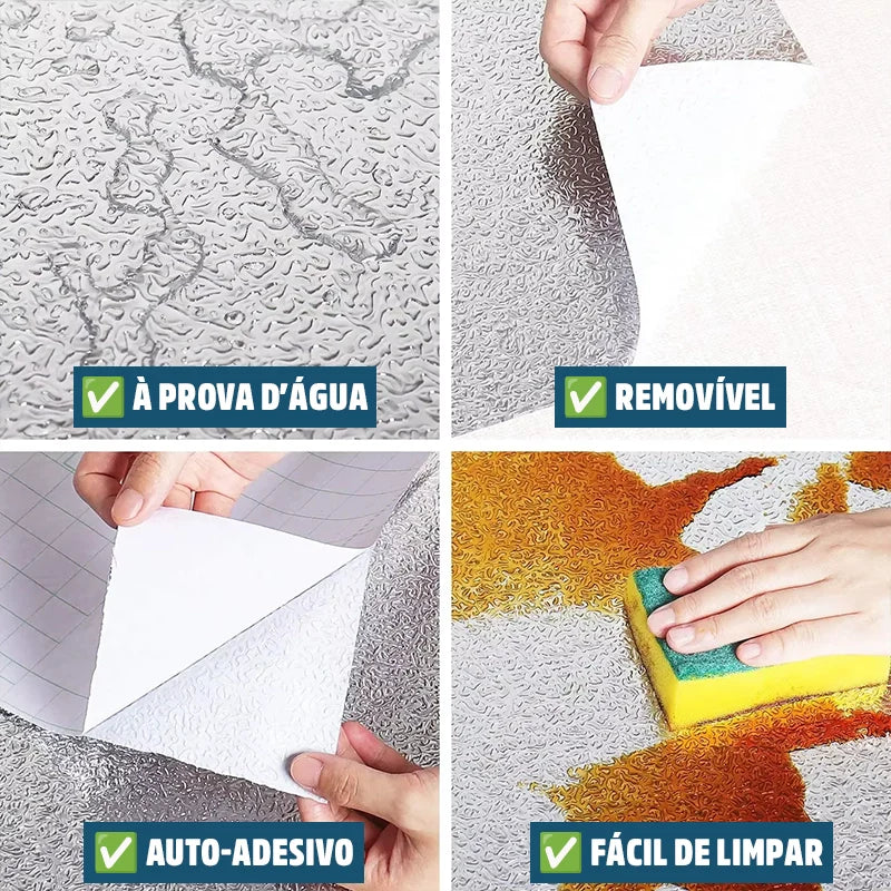 Adesivo Alumiplus: Proteção Cozinha Antigordura, Impermeável, Fácil Aplicação