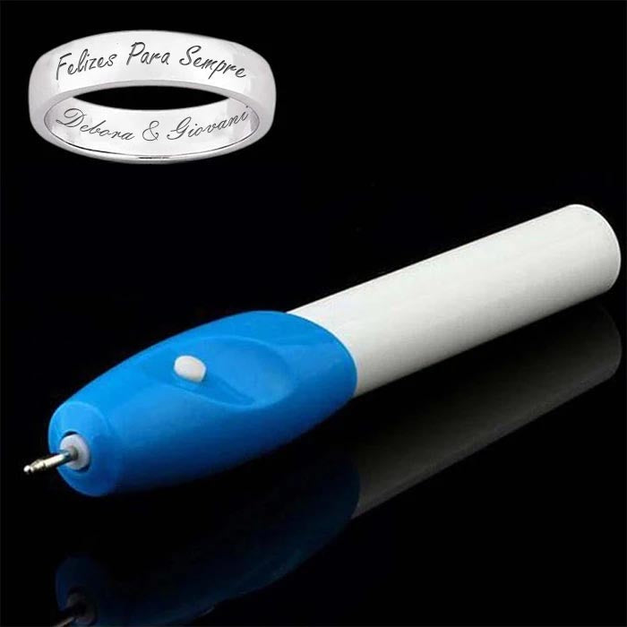 Caneta Gravadora Elétrica Portátil Super Pen para Personalizar Objetos e Artesanato