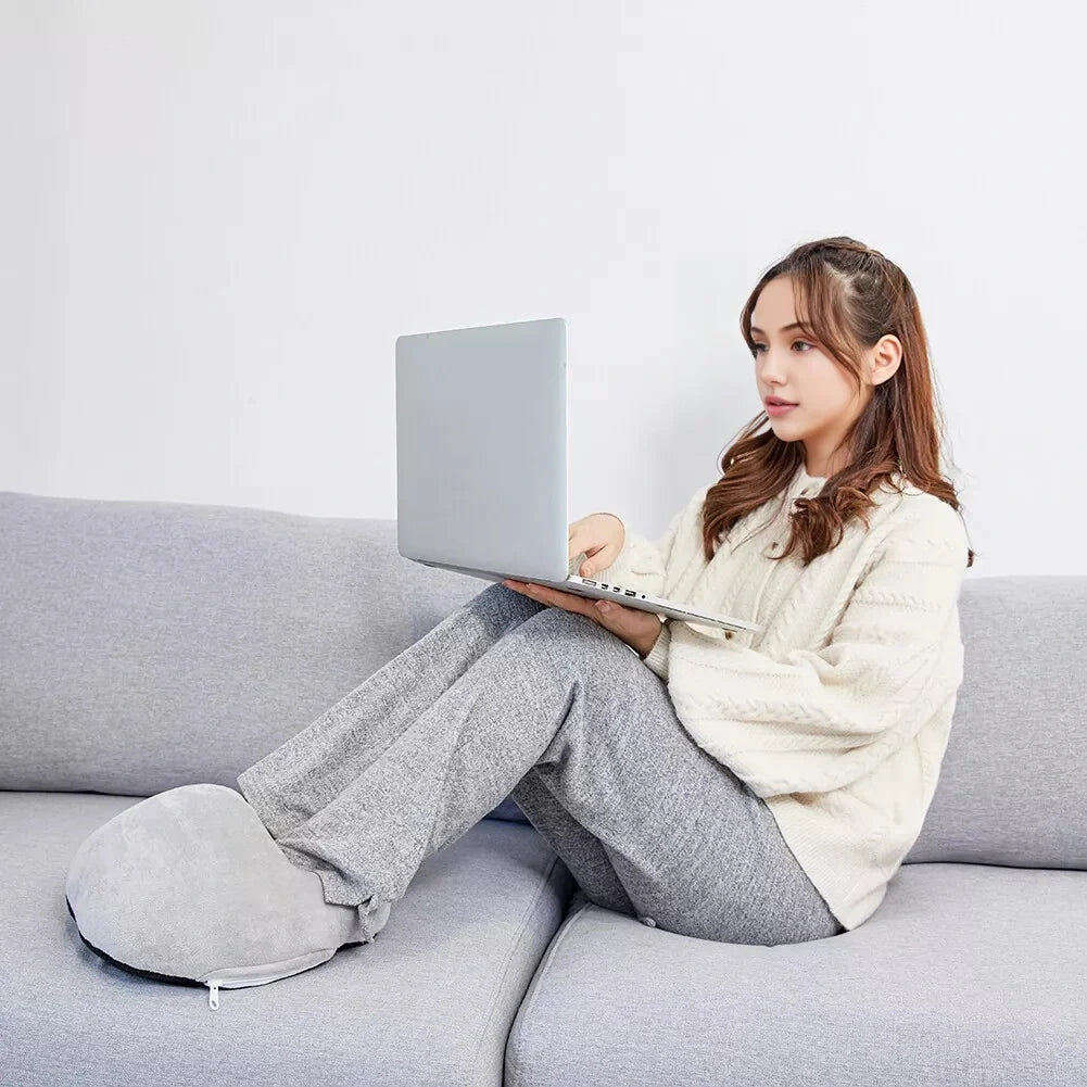 Aquecedor de Pés Elétrico CozyFeet: Conforto Supremo, Alívio Rápido do Frio, Macio e Seguro