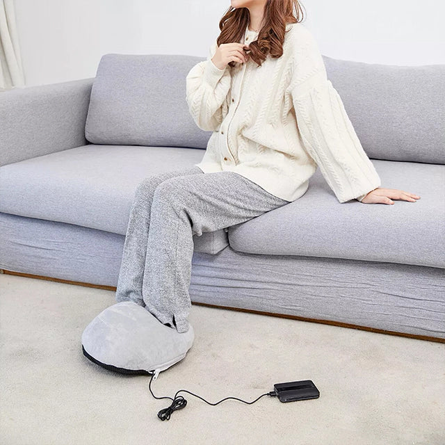 Aquecedor de Pés Elétrico CozyFeet: Conforto Supremo, Alívio Rápido do Frio, Macio e Seguro