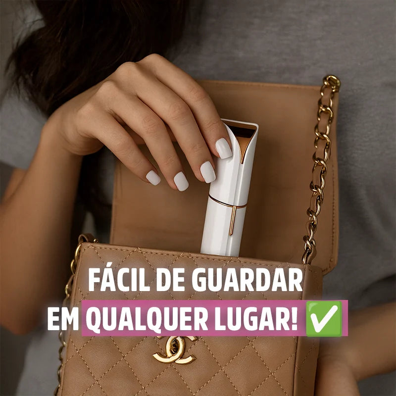 Depilador Facial SkinGlam Portátil: Remoção Indolor e Discreta para Buço e Rosto