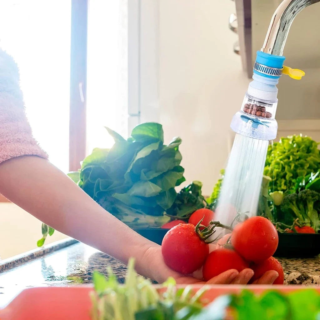 Bico Adaptador Torneira 360º Filtro HydraFlow Econômico Cozinha Banheiro Purificador Água