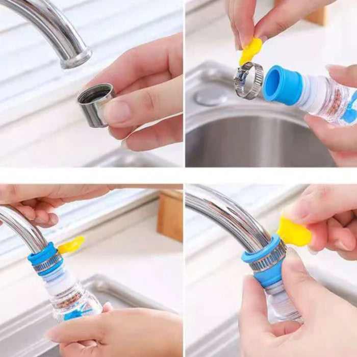 Bico Adaptador Torneira 360º Filtro HydraFlow Econômico Cozinha Banheiro Purificador Água