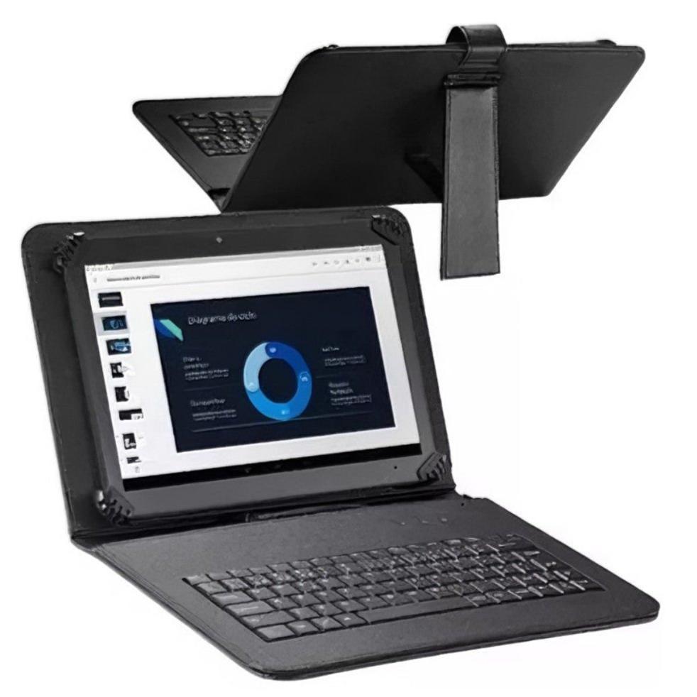 Teclado Bluetooth Universal Portátil: Conforto e Proteção para Tablet e iPad