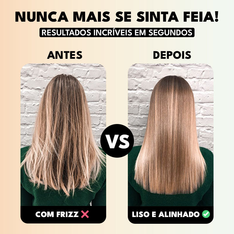 Pente Alisador de Cabelo InfiniteGlam Sem Fio 5-em-1: Alisa, Modela, Anti-Frizz Portátil
