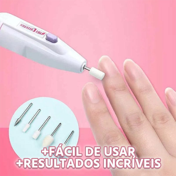 Lixa de Unha Elétrica Profissional Megapen 5 em 1 Sem Fio Portátil