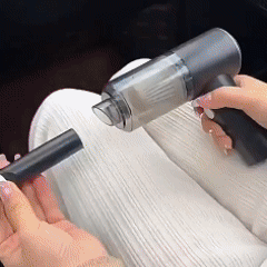 Mini Aspirador de Pó Portátil PureVac Recarregável: Limpeza Rápida e Eficiente