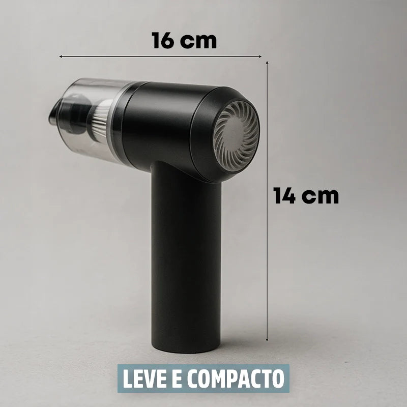 Mini Aspirador de Pó Portátil PureVac Recarregável: Limpeza Rápida e Eficiente
