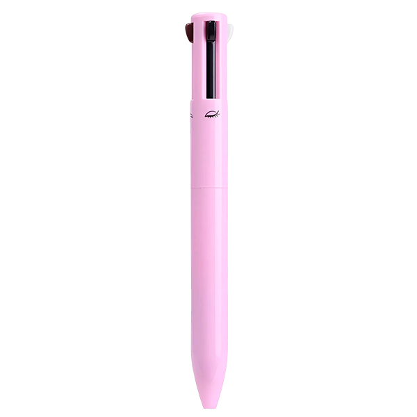 Caneta Maquiagem QuadraGlam 4 em 1: Delineador, Sobrancelha, Batom, Iluminador Multifuncional