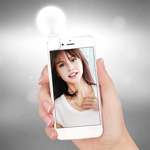 Anel de Luz LED Recarregável com Clipe para Celular: Selfie e Vídeo Perfeitos!