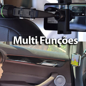 Suporte Universal Multifuncional MonkeyPod para Carro: Rotação 360°, Estabilidade Máxima