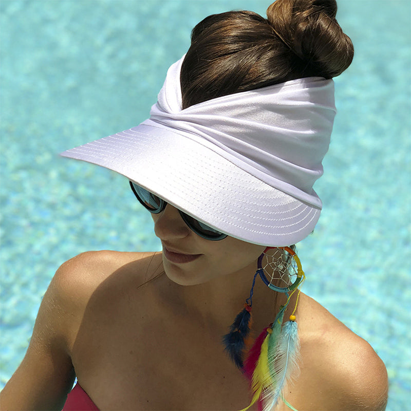Chapéu Bealai Elegante Proteção Solar UV Aba Larga Confortável Verão Praia Piscina