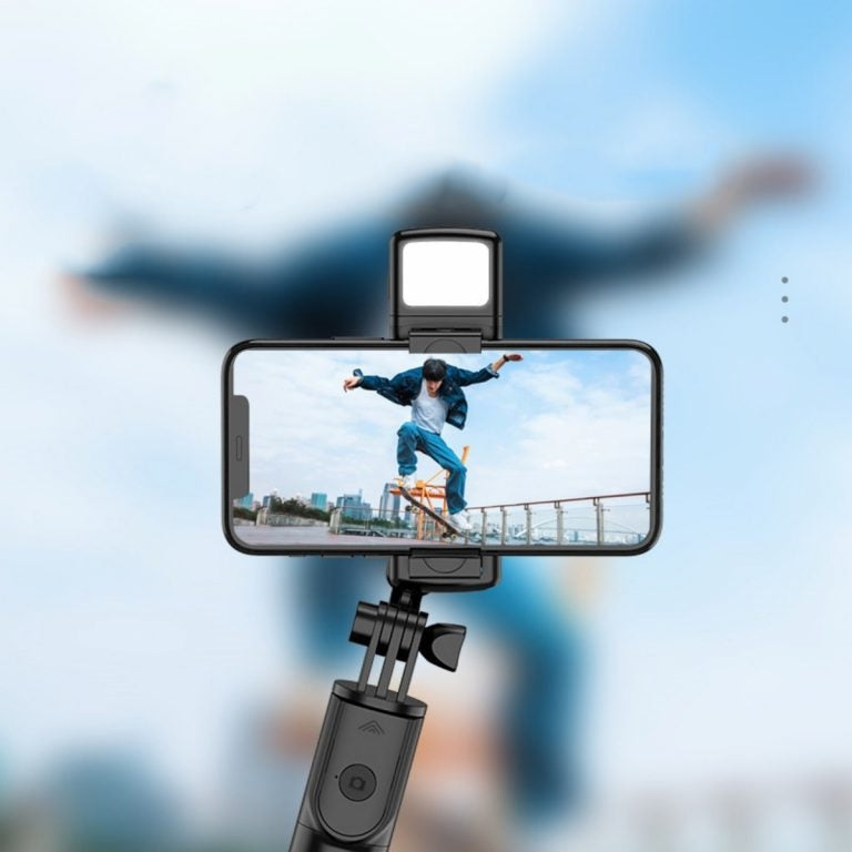 Selfiegram Tripé Multifuncional 5 em 1: Luz LED, Bluetooth, Fotos e Vídeos