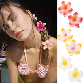 Prendedor de Cabelo Piranha Floral Blogueira Elegante Praia Verão Design Exclusivo