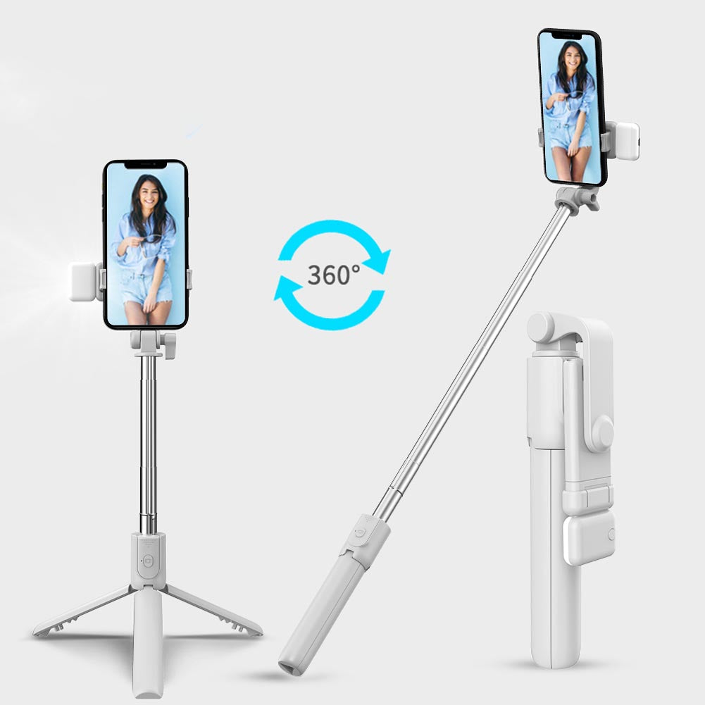 Selfiegram Tripé Multifuncional 5 em 1: Luz LED, Bluetooth, Fotos e Vídeos