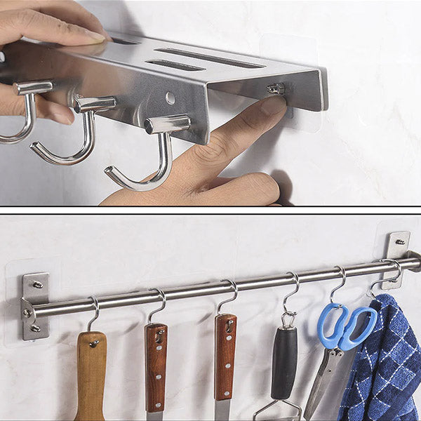 Ganchos Adesivos De Parede Ultra Fortes Kit 10 Peças Sem Furo Instalação Fácil