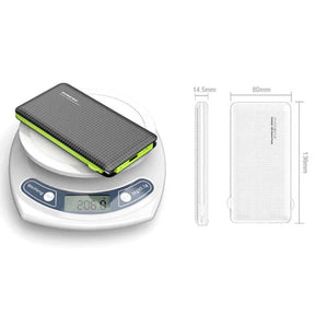 Power Bank Universal Portátil Ultra Rápido 10000mAh Revestido Couro Carregador Celular