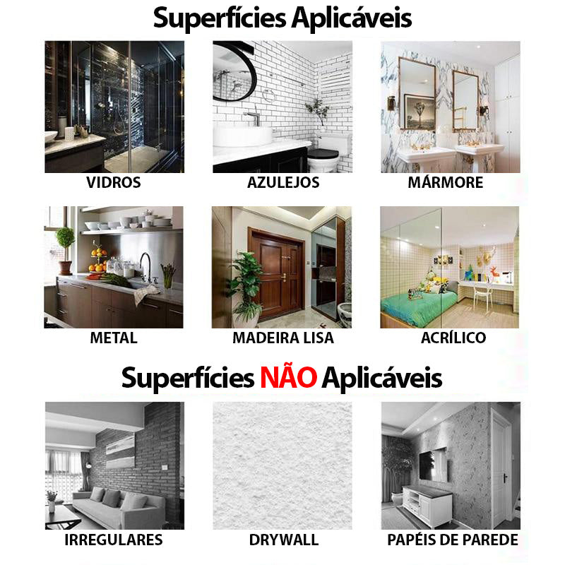 Mono Tag Adesiva Transparente: Ganchos de Parede Sem Furos, 20 Peças