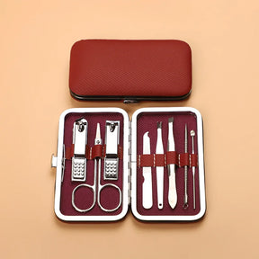 Kit Manicure Completo 8 Itens Essenciais Unhas Perfeitas Brilhantes Portátil Durável