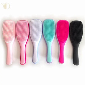 Escova Mágica Anti-Quebra: Desembaraço Suave, Frizz Zero para Cabelos Saudáveis