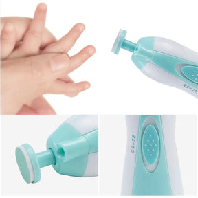 Lixador Elétrico de Unhas para Bebês: Seguro, Silencioso, Kit Completo com Estojo Portátil