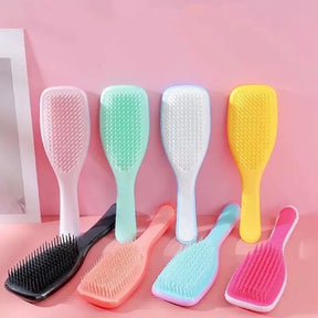 Escova Mágica Anti-Quebra: Desembaraço Suave, Frizz Zero para Cabelos Saudáveis