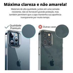 Capa Anti Impacto Transparente Flexível Acrílica Para iPhone: Proteção Máxima e Estilo