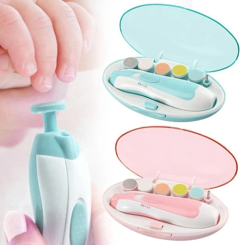 Lixador Elétrico de Unhas para Bebês: Seguro, Silencioso, Kit Completo com Estojo Portátil