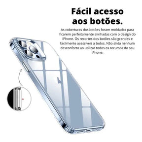 Capa iPhone Transparente Acrílica Anti-Impacto: Proteção Máxima e Flexível